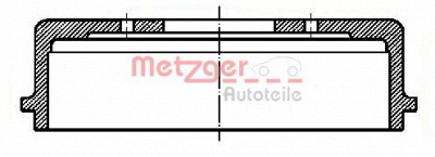 METZGER bt237 -  Тормозной барабан