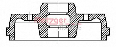 METZGER bt7110 -  Тормозной барабан