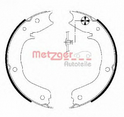 METZGER mg203 -  Комплект тормозных колодок, стояночная тормозная система