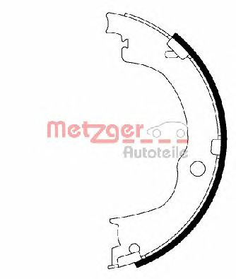 METZGER mg230 -  Комплект тормозных колодок, стояночная тормозная система