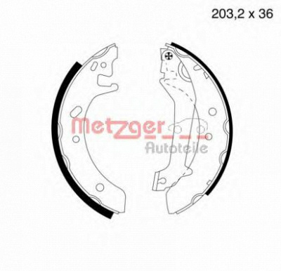 METZGER mg580 -  Комплект тормозных колодок