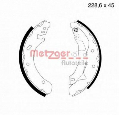 METZGER mg581 -  Комплект тормозных колодок