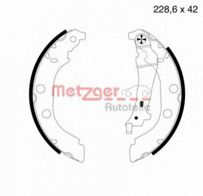 METZGER mg631 -  Комплект тормозных колодок