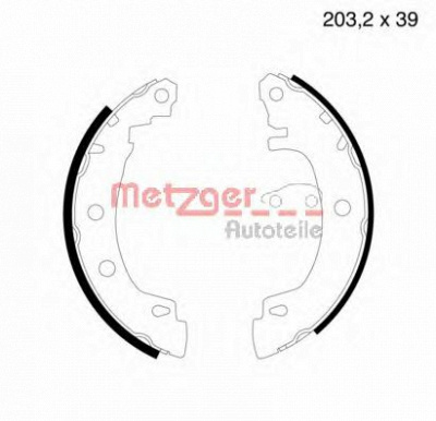 METZGER mg632 -  Комплект тормозных колодок