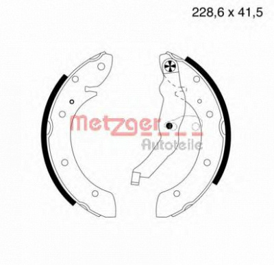 METZGER mg633 -  Комплект тормозных колодок