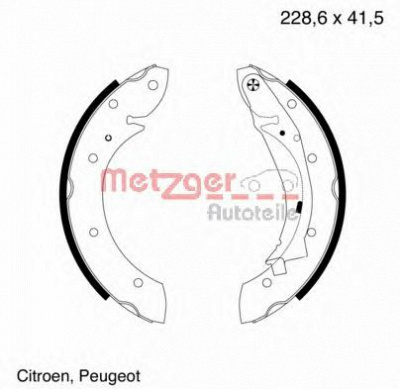 METZGER mg641 -  Комплект тормозных колодок