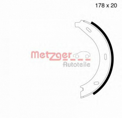 METZGER mg710 -  Комплект тормозных колодок, стояночная тормозная система