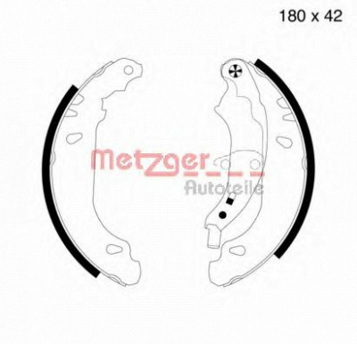METZGER mg715 -  Комплект тормозных колодок