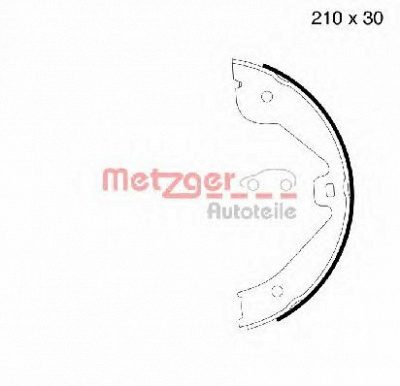METZGER mg790 -  Комплект тормозных колодок, стояночная тормозная система