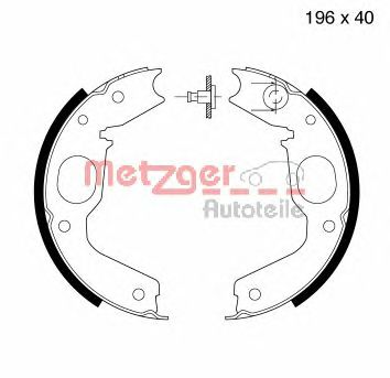 METZGER mg811 -  Комплект тормозных колодок, стояночная тормозная система