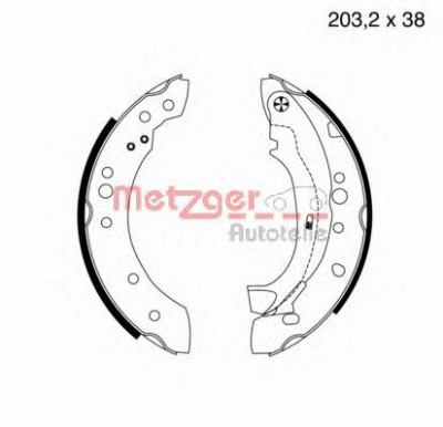 METZGER mg961 -  Комплект тормозных колодок