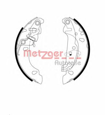METZGER mg976 -  Комплект тормозных колодок