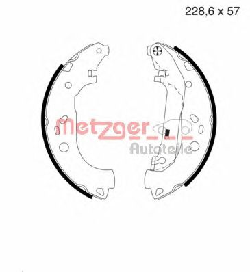 METZGER mg983 -  Комплект тормозных колодок