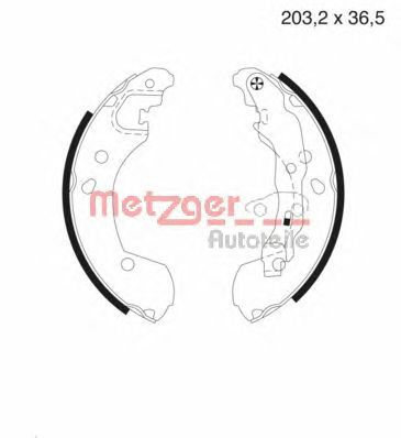 METZGER mg985 -  Комплект тормозных колодок