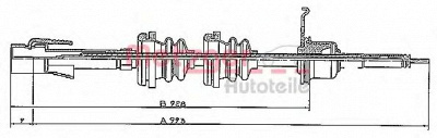 METZGER s31024 -  Тросик спидометра