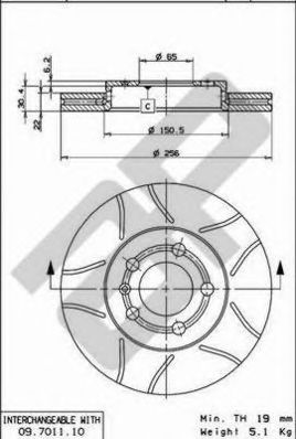 METZGER x24690 -  Тормозной диск