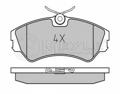 MEYLE 0252012419 -  Комплект тормозных колодок, дисковый тормоз