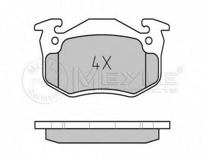 MEYLE 0252063415pd -  Колодки тормозные дисковые передние, комплект Platinum Pad