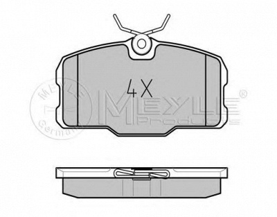 MEYLE 0252075118 -  Комплект тормозных колодок, дисковый тормоз