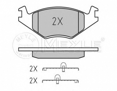 MEYLE 0252088717pd -  Колодки тормозные дисковые передние, комплект Platinum Pad