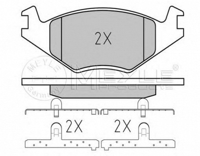 MEYLE 0252088719pd -  Колодки тормозные дисковые передние, комплект Platinum Pad
