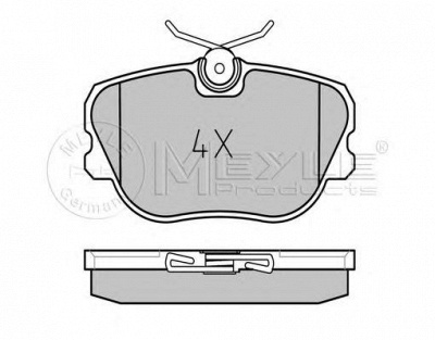MEYLE 0252089016 -  Комплект тормозных колодок, дисковый тормоз