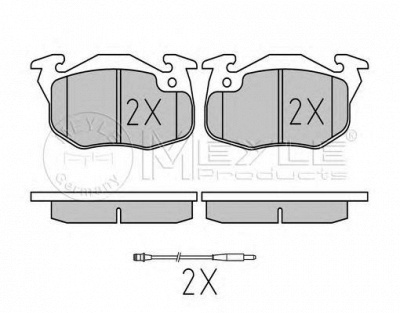 MEYLE 0252090518pd -  Колодки тормозные дисковые передние, комплект Platinum Pad