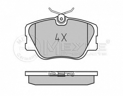 MEYLE 0252094119pd -  Колодки тормозные дисковые передние, комплект Platinum Pad