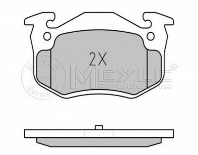 MEYLE 0252097311pd -  КОМПЛЕКТ ТОРМОЗНЫХ КОЛОДОК, ДИСКОВЫЙ ТОРМОЗ