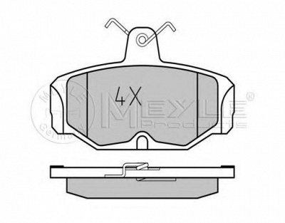 MEYLE 0252098113pd -  Колодки тормозные дисковые задниеие, комплект Platinum Pad
