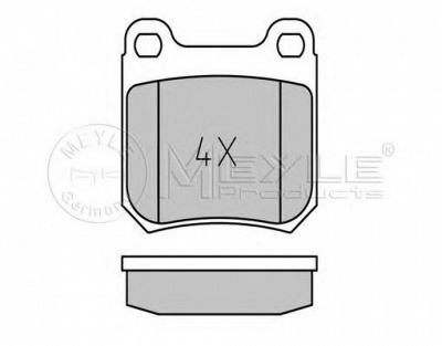 MEYLE 0252105015pd -  Колодки тормозные дисковые задниеие, комплект Platinum Pad