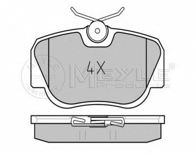 MEYLE 0252105517 -  Комплект тормозных колодок, дисковый тормоз