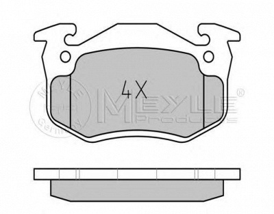 MEYLE 0252109615w -  Комплект тормозных колодок, дисковый тормоз