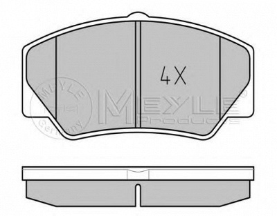 MEYLE 0252114117 -  Комплект тормозных колодок, дисковый тормоз