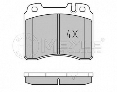 MEYLE 0252115317pd -  Колодки тормозные дисковые передние, комплект Platinum Pad