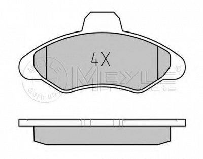 MEYLE 0252117118pd -  Колодки тормозные дисковые передние, комплект Platinum Pad