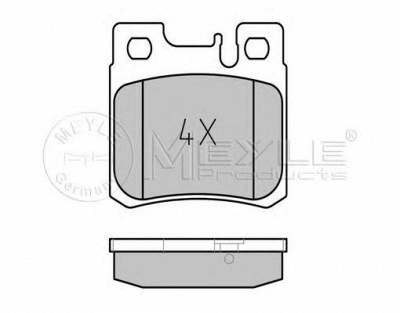 MEYLE 0252119715pd -  Колодки тормозные дисковые задниеие, комплект Platinum Pad