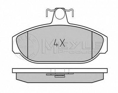 MEYLE 0252126617 -  Комплект тормозных колодок, дисковый тормоз