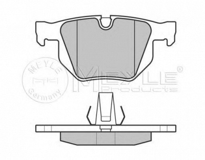 MEYLE 0252128217pd -  Колодки тормозные дисковые задниеие, комплект Platinum Pad