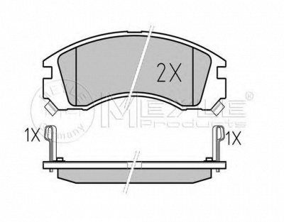 MEYLE 0252136315w -  Комплект тормозных колодок, дисковый тормоз