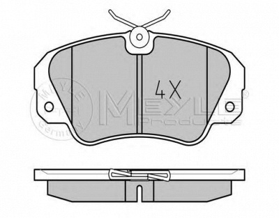 MEYLE 0252136819 -  Комплект тормозных колодок, дисковый тормоз