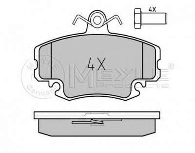 MEYLE 0252146318pd -  Колодки тормозные дисковые передние, комплект Platinum Pad
