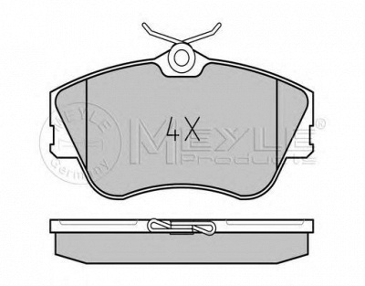 MEYLE 0252147919 -  Комплект тормозных колодок, дисковый тормоз