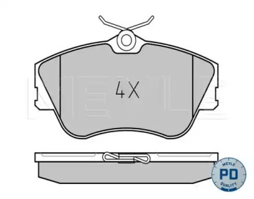 MEYLE 0252147919pd -  Колодки тормозные дисковые передние, комплект Platinum Pad