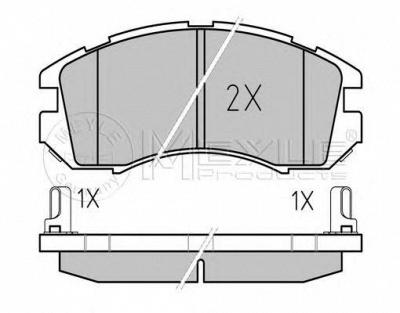 MEYLE 0252149517w -  Комплект тормозных колодок, дисковый тормоз