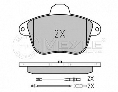 MEYLE 0252150417w -  Комплект тормозных колодок, дисковый тормоз