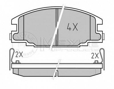 MEYLE 0252154316w -  Комплект тормозных колодок, дисковый тормоз