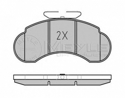MEYLE 0252157314 -  Комплект тормозных колодок, дисковый тормоз