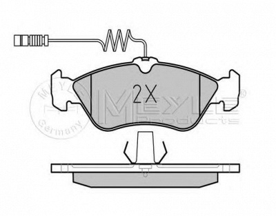 MEYLE 0252159218pd -  Колодки тормозные дисковые задниеие, комплект Platinum Pad
