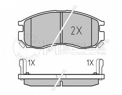 MEYLE 0252164716w -  Комплект тормозных колодок, дисковый тормоз